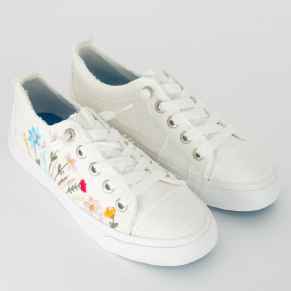 new Blowfish Floral Embroidered Slip On Sneakers 253 - Picture 2 of 10